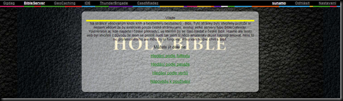 BibleServer s barevnou listou