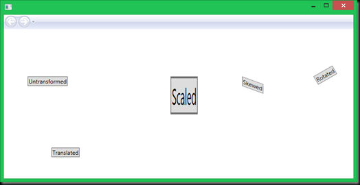 TransformedButtons window