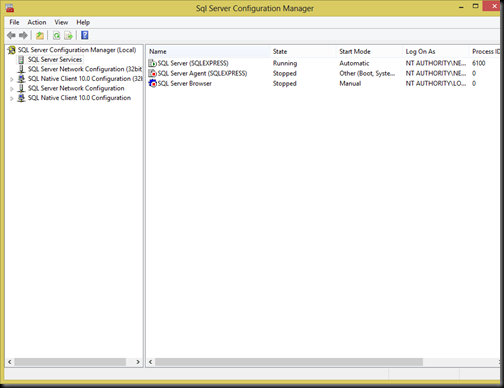 Sql Server Configuration Manager Services