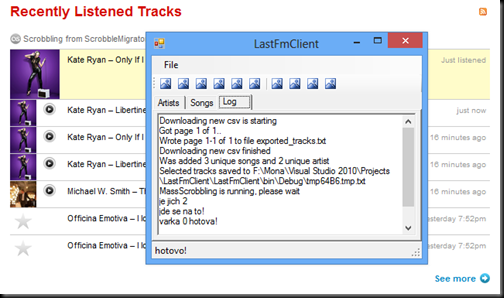 LastFmClient test scrobbles